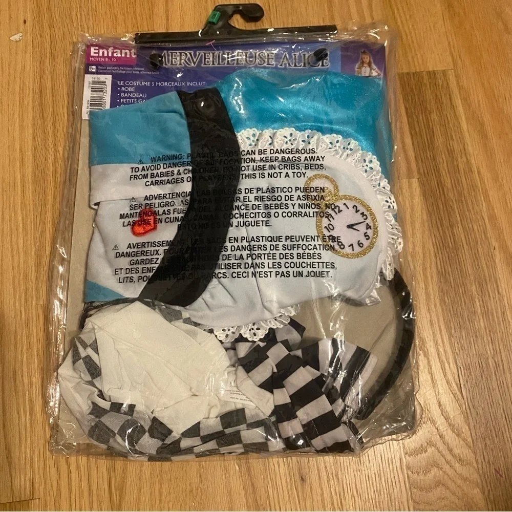 Disney Alice in Wonderland Wonderful Alice Costume NEW Medium Kids Halloween - Picture 4 of 5